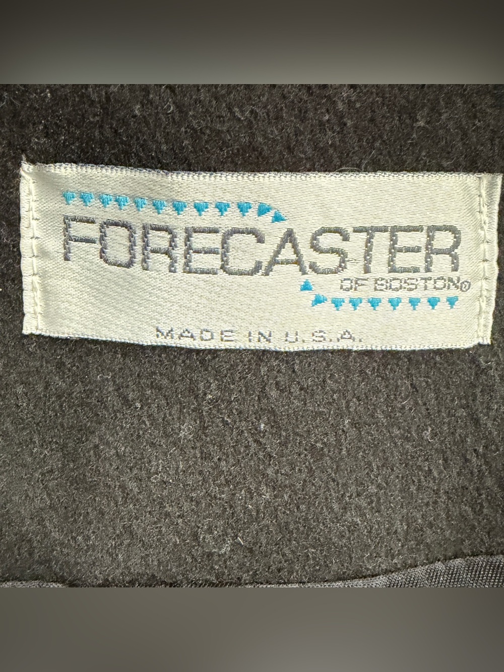 Forecaster of Boston Vintage 90’s Maxi Trench Coat 6 USA Wool Velvet Hood Black - Picture 4 of 15